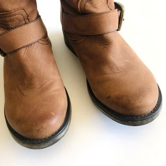 Steve Madden Fyzzle Cognac Moto Boots, size 7.5M π₯Ύ - Picture 4 of 15